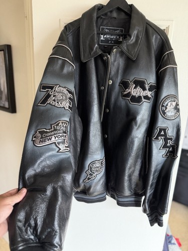 Avirex Men's Leather Bomber Jacket
