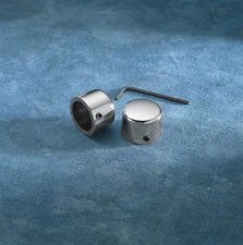 DRAG SPECIALTIES Chrome Handlebar Riser Bolt Caps - Fits FX/XL 16-0205A-BC101
