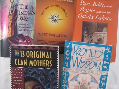 Lot 5 books Native American spirituality elders mothers Peyote earth religion +
