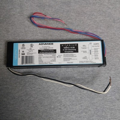 Advance Xitanium LED Driver Power Supply 180W Preset 350mA XL180C09V285BSF1