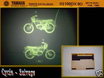 Yamaha RS 100_DX_'80_Parts_catalogue_Katalog_Microfich
