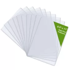 8.5" x 11" Hard Plastic Sheet Protectors, Rigid Print Protectors Clear (14 Pack)