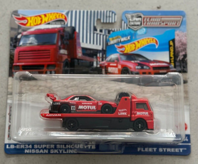 Hot Wheels Team Transport 44 LB-ER34 SUPER SILHOUETTE NISSAN SKYLINE GT-R R34
