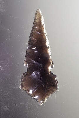 Authentic Modern Reproduction of Pre 1600 Utah Obsidian Arrowhead