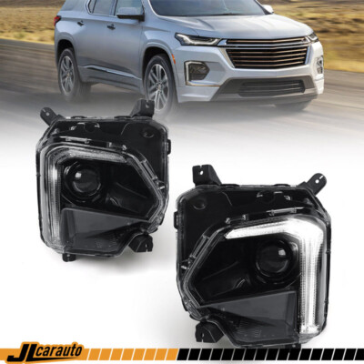 Left & Right For Chevy Traverse 2022-2024 Projector Full LED DRL Headlights Lamp