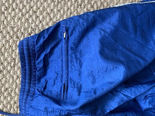 Vintage FOOTLOCKER NYLON WINDBREAKER PANTS UNLINED ROYAL BLUE LARGE - Picture 5 of 6