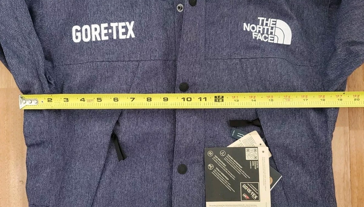 NWT MEN THE NORTH FACE TNF GORE-TEX MOUNTAIN DENIM BLUE GTX JACKET