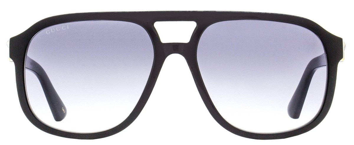Gucci Pilot Sunglasses GG1188S 002 Black 58mm | eBay