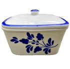 Viana Do Castelo Casserole Covered Dish Tureen Handpainted Blue White Portugal — photo 2