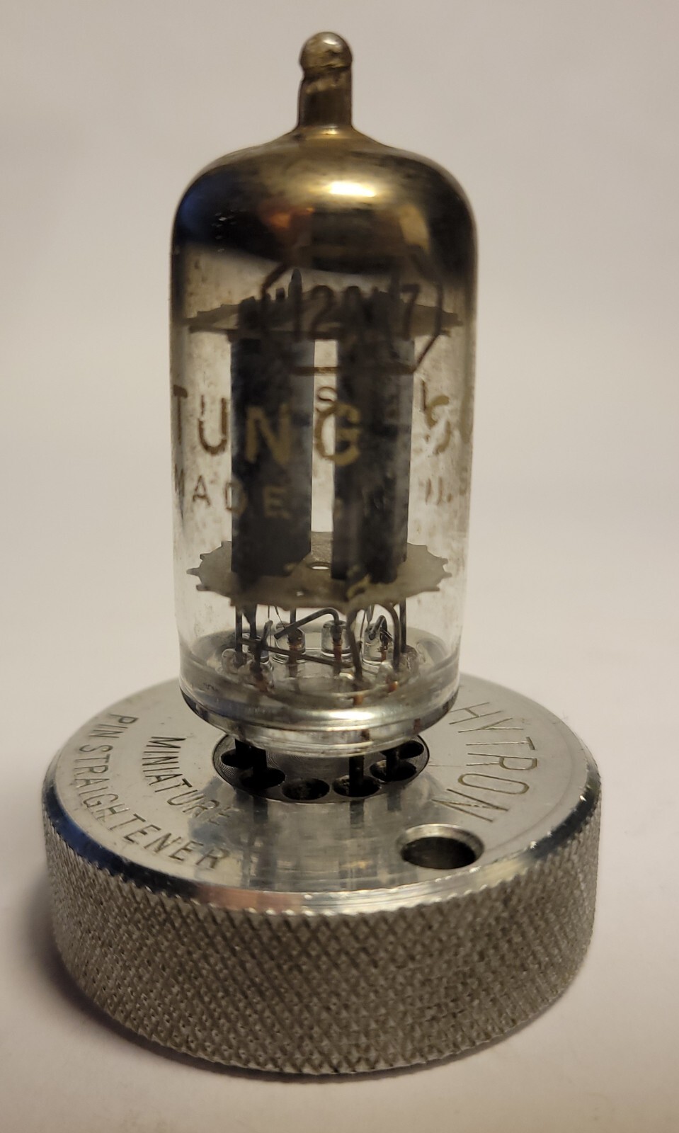 Tungsol  12AX7 / ECC83 AUDIO PREAMP TUBE GREY PLATE HALO TV-7D/U Tested