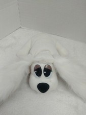 PRE-OWNED Pound Puppies Brush n Style White Long Fuzzy Hair Ears Galoob 1995