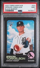 Spencer Torkelson - 2022 Topps Heritage High Number Black Border RC  PSA 9
