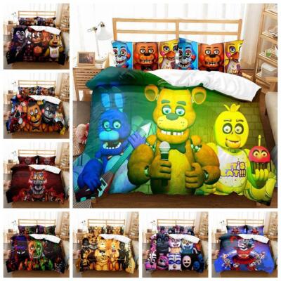 Five Nights at Freddy's Bettwäsche Set Anime Kissenbezug 80x80 Bettbezug 135x200