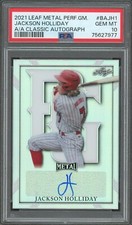 2021 Leaf Metal Perfect Game Jackson Holliday AUTO. #BAJH1 PSA 10 POP 1 (977)