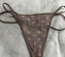 Victoria Secret "Pink Brand" Double Strap Dot Ice Coffee M-L