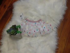 NWT-Baby Starters White Polka Dot Tutu Size 9 Months