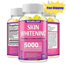 Skin Whitening With L-Glutathione 5000mcg Dark spot Brightening Capsules