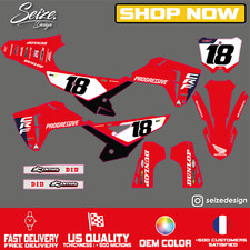 Kit Déco Honda HRC 2025 CR CRF Graphics kit Seize Design 250 450 Progressive