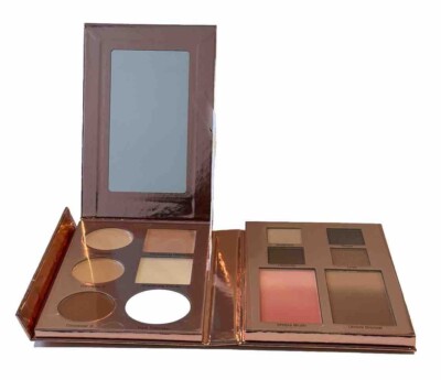 Mally's Book of Brightening Essentials Makeup Palette Defender Blush Shadow MORE