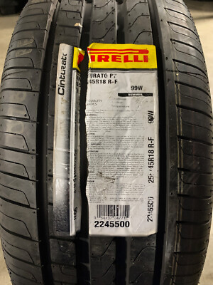 2 New 255 45 18 Pirelli Cinturato P7 Run Flat Tires