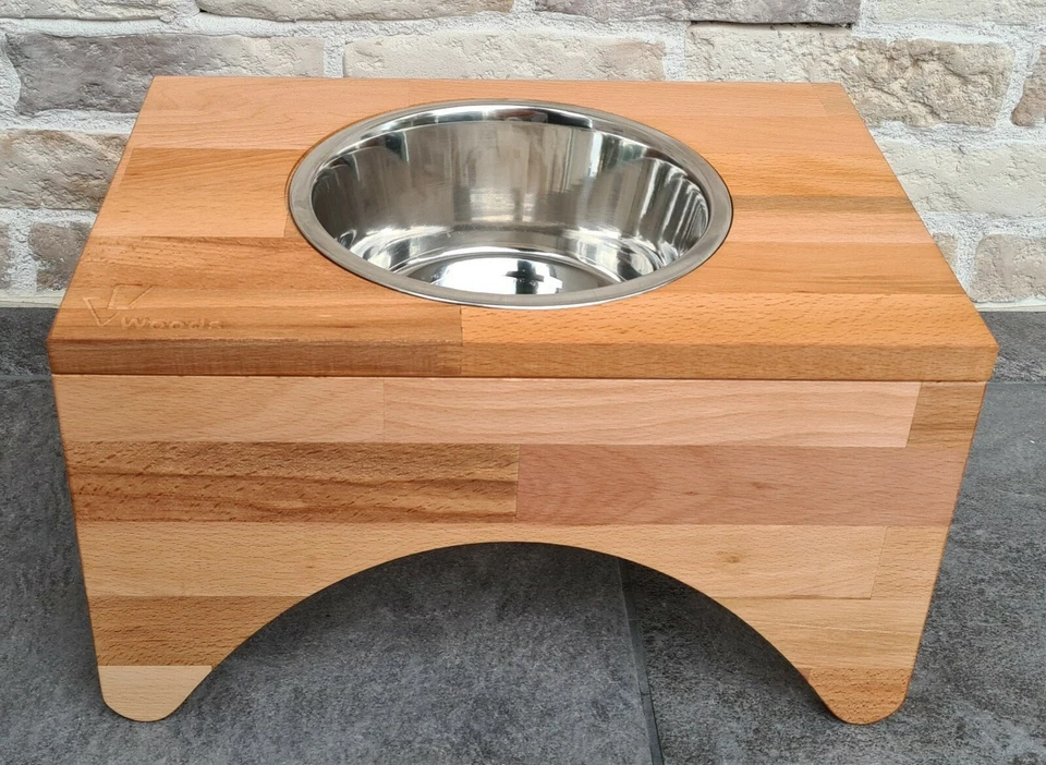 Futterbar Vewoods mit 1800ml Edelstahlnapf