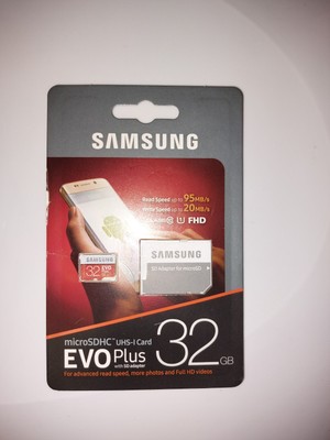 Samsung EVO Plus 32GB, Class 10 20MB/s - MicroSDHC Card - MB-MC32GA/AM