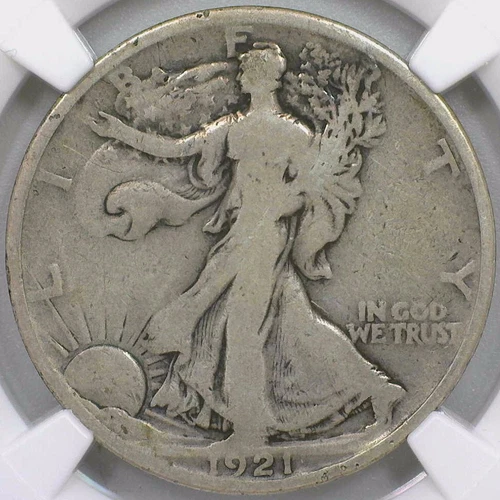 1921 Walking Liberty Half Dollar NGC Graded VG 8 Key Date Silver Full Rims