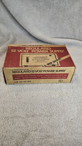 Vintage Micronta Regulated 12 Volt 2.5 Amp Power Supply, (Untested) Cat #22-124 - Picture 1 of 10