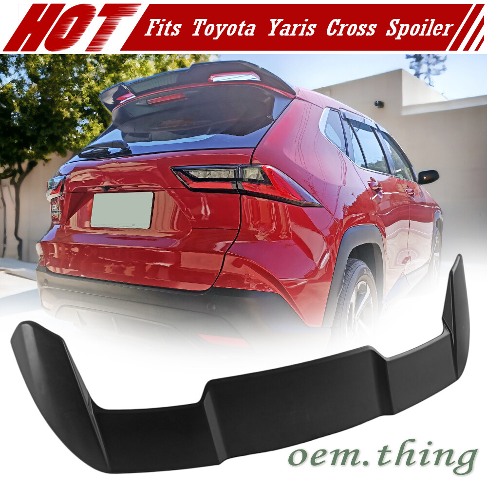 Matte Black ABS Fits Toyota Yaris Cross 5D SUV AC200 Rear Trunk