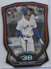 Dalton Pompey 2015 Bowman Baseball Scouts Top 100 Die Cut #BTP38 Ser#93/99