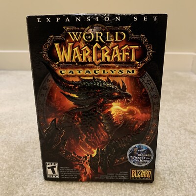 World of Warcraft Cataclysm Expansion Set PC Computer Video Game 2010 NEW