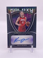 Kelly Olynyk 2020-21 Panini Obsidian Galaxy Auto - Electric Etch Purple /75