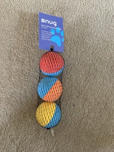 snug rubber dog balls