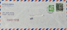 Japanese Addressed  Envelope from Fuji Keizai Air Postmark Japan 21 Nov 1986