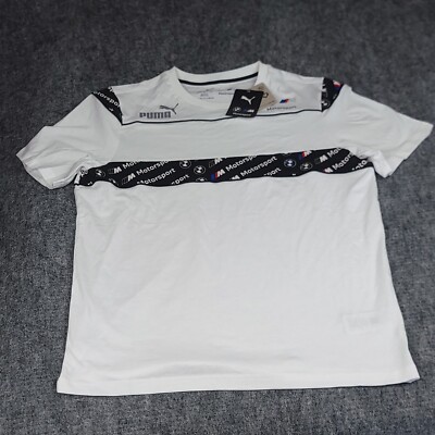 Mens Puma BMW Motorsport T Shirt Size L Large Racing Car Sports MSRP 55$