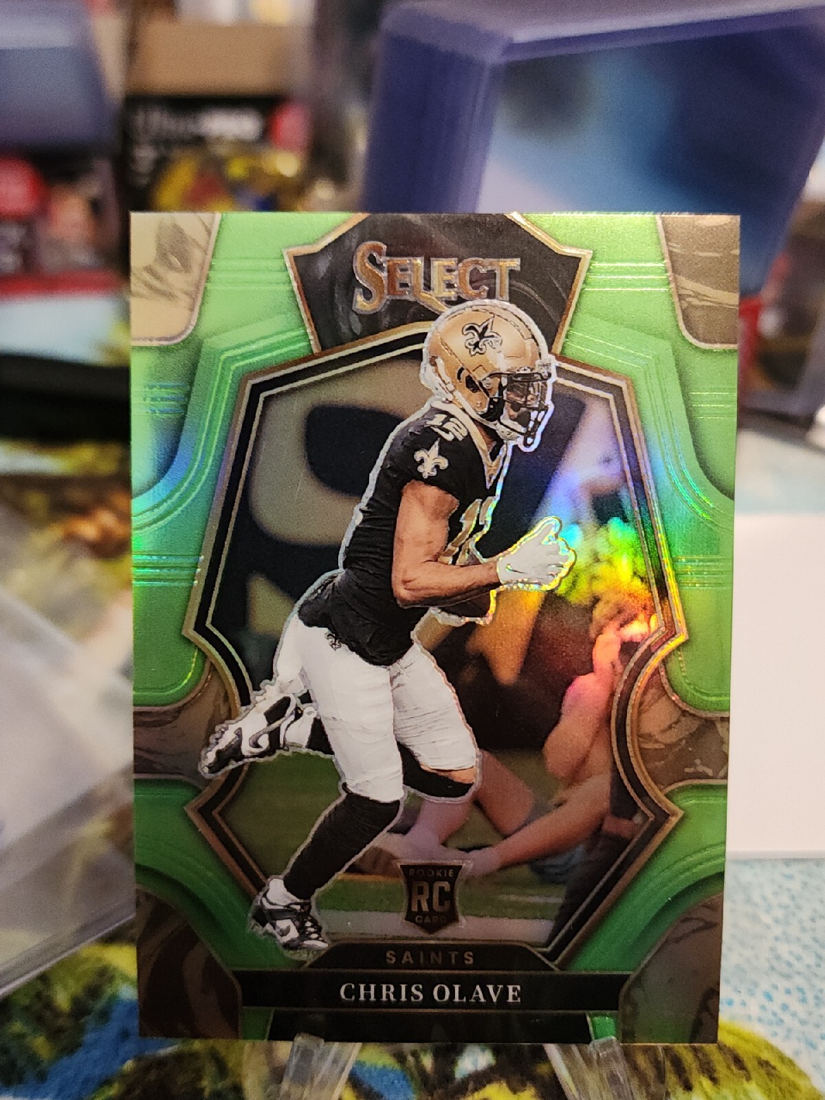 2022 Select Chris Olave Neon Green Prizm Rookie Premier Level /49 Saints