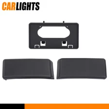 Fit For 2009-14 Ford F150 Front Bumper Guards Pads & License Plate Bracket kit