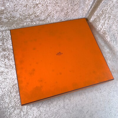 Hermes Paris Brown Lacquered Wooden Change Tray Vide Poche 37 x 33