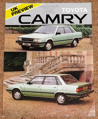 1983 TOYOTA CAMRY UK PREVIEW Sales Brochure - Mk1 First Generation