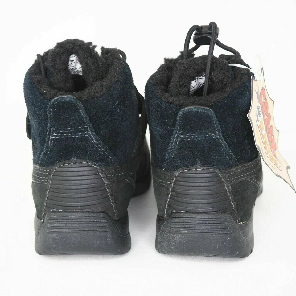 Timberland 学步儿童 Mallard 冬季 91835 靴子 雪地 黑色 复古麂皮绒 M 码 4C — 第 4/4 张图片