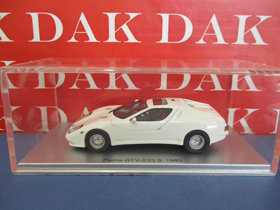 1/43 Modellino Auto PUMA GTV 033 S 1985 White by Kess Lim. Ed. 175 pieces - Immagine 4 di 4