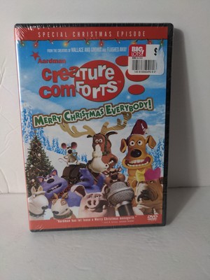 Creature Comforts - Merry Christmas Everybody New! Sealed! Kids holidays Santa 