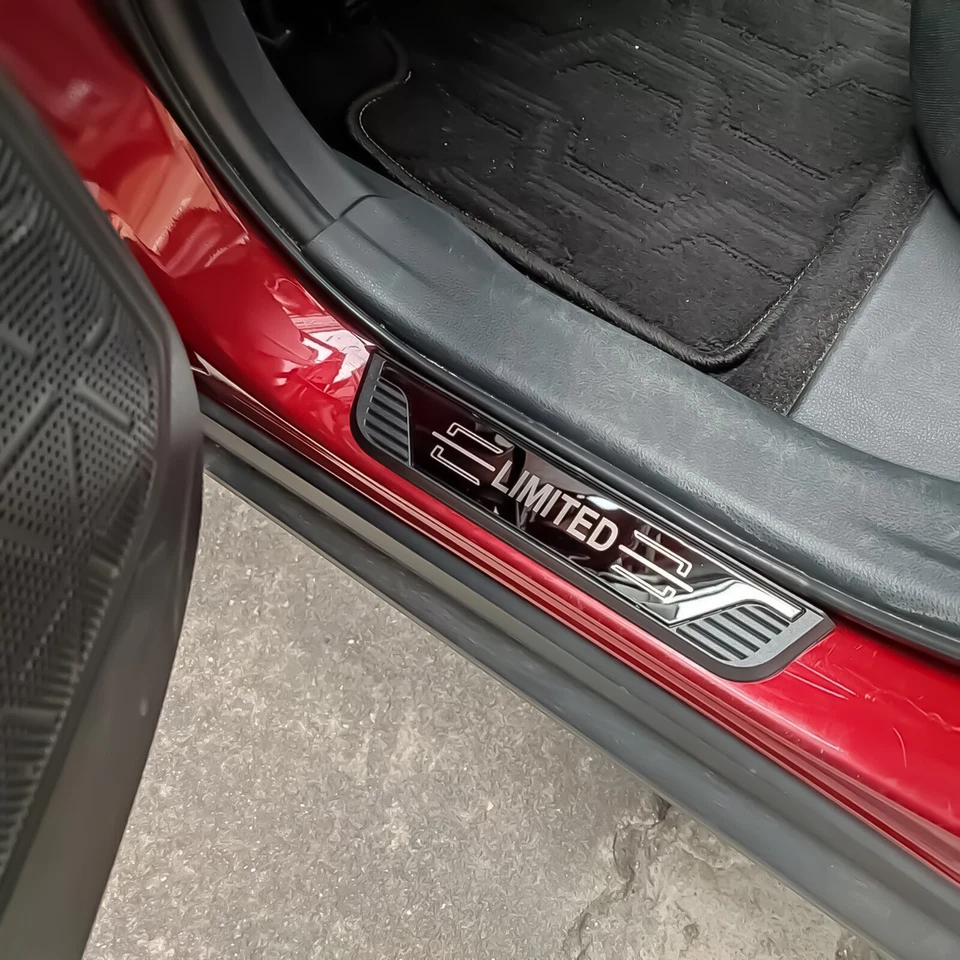 Para Jeep Grand Cherokee Accesorios Alféizar Puerta Coche Cubierta Desgaste Placa Protectores Foto 4 de 4