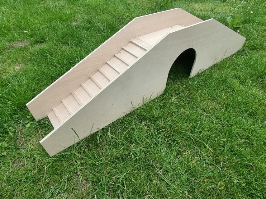 Small Animal Long Ramp Bridge Playhouse Bridge Rabbit, Tortoise