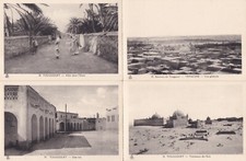 Lot de 4 cartes postales anciennes cards ALGERIE ALGERIA TOUGGOURT TOUGGOURTH 1
