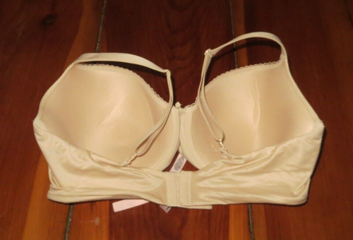 Victoria's Secret Lined Demi bra 38DDD convertible beige nude underwire - Picture 2 of 2
