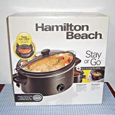shop hamilton beach stay or go 6 quart slow cooker at walmart