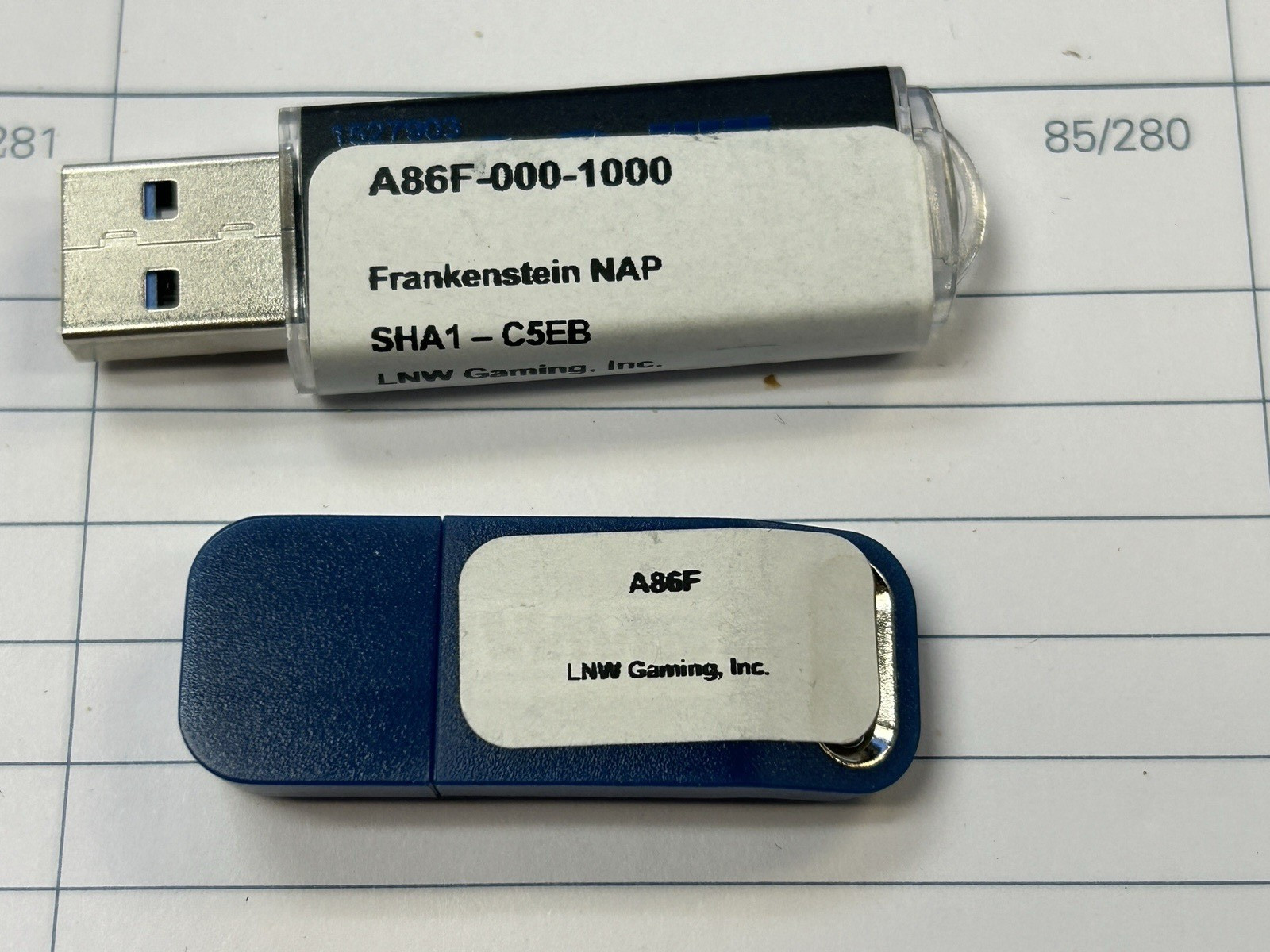 FRANKINSTEIN SG Scientific Games L&W  A86F SOFTWARE WITH DONGLE