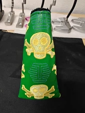 New Skull and Bones Bettinardi Golf Blade Putter Cover S&B Green