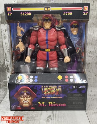 Jada Toys Street Fighter II The Final Challengers M. BISON Actionfigur Neu OVP